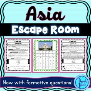 Asia ESCAPE ROOM! Continents and Geography – NO PREP, PRINT & GO! Asia ESCAPE ROOM! Continents and Geography – NO PREP, PRINT & GO!
