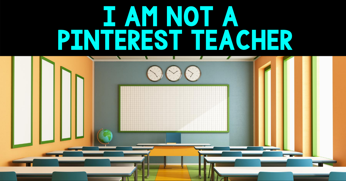 I am not a pinterest teacher blog cover