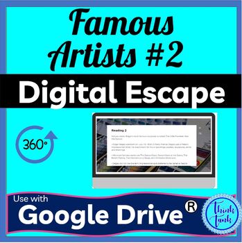 Famous Artists 2 Digital Escape room cover