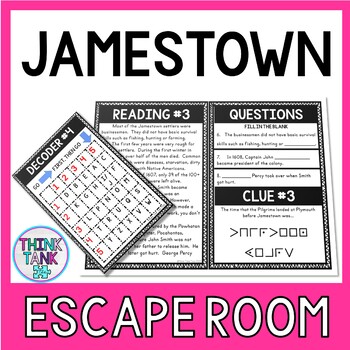 Jamestown Escape Room Activity picture
