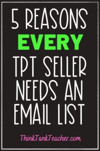 email marketing for TPT sellers