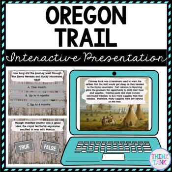 Oregon Trail Interactive Google Slides pic