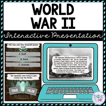 World War II Interactive Google Slides cover pic