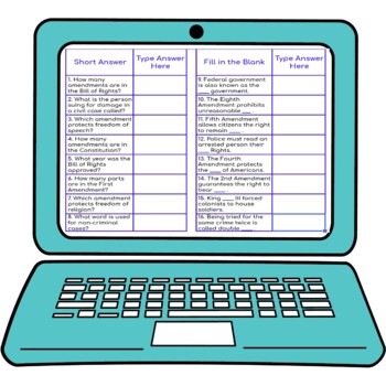 Bill of Rights Secret Message Activity for Google Sheets picture