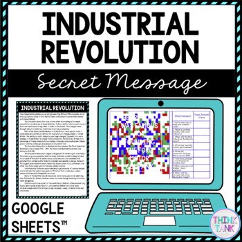 Industrial Revolution Secret Message Activity for Google Sheets™