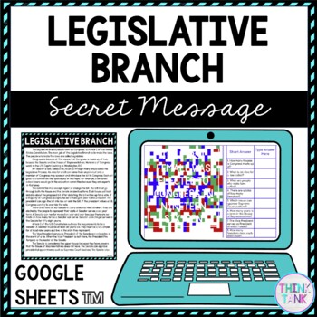 Legislative Branch Secret Message Activity for Google Sheets™