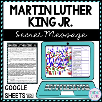 Martin Luther King Jr. Secret Message Activity for Google Sheets™