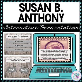 Susan B Anthony Interactive Google Slides