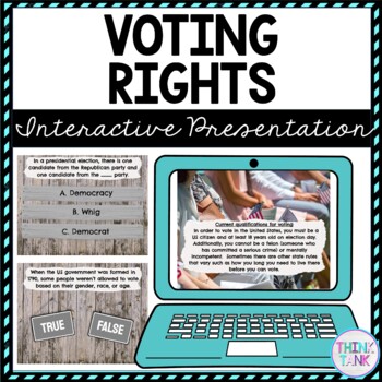 Voting Rights Interactive Google Slides™ Presentation | Distance Learning