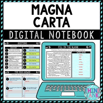 Magna Carta DIGITAL Interactive Notebook | Choice Board