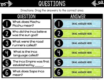 Inca Empire DIGITAL Interactive Notebook | Choice Board | Ancient History