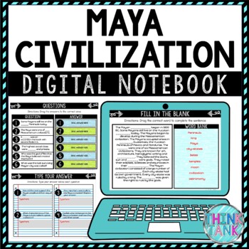 Maya Civilization DIGITAL Interactive Notebook | Choice Board | Ancient History