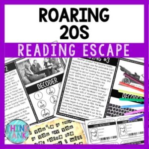 Roaring 20s Reading Comprehension and Puzzle Escape Room - Think Tank ...