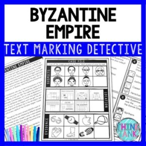Byzantine Empire Text Marking Detective Mystery - Reading Passages ...