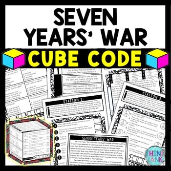 Seven Years' War Cube Stations - Reading Comprehension Activity - Think ...