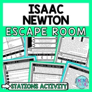 Isaac Newton Escape Room Stations - Reading Comprehension Activity ...