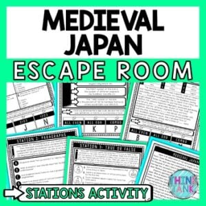 Medieval Japan Escape Room Stations - Reading Comprehension Activity ...
